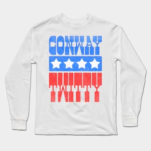 Conway Twitty / Retro Style County Music Fan Design Long Sleeve T-Shirt